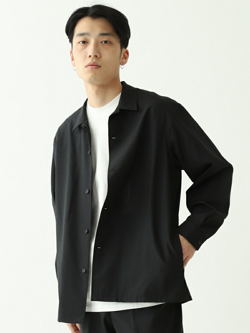 大人気 Fashion Sale 60 Off Beams Rakuten ウールシルク グレー Rba E 送料無料 長袖シャツ シャツ ブラウス メン ビームス Men Beams オープンカラーシャツ Ae5941 Abcvipnyc Com