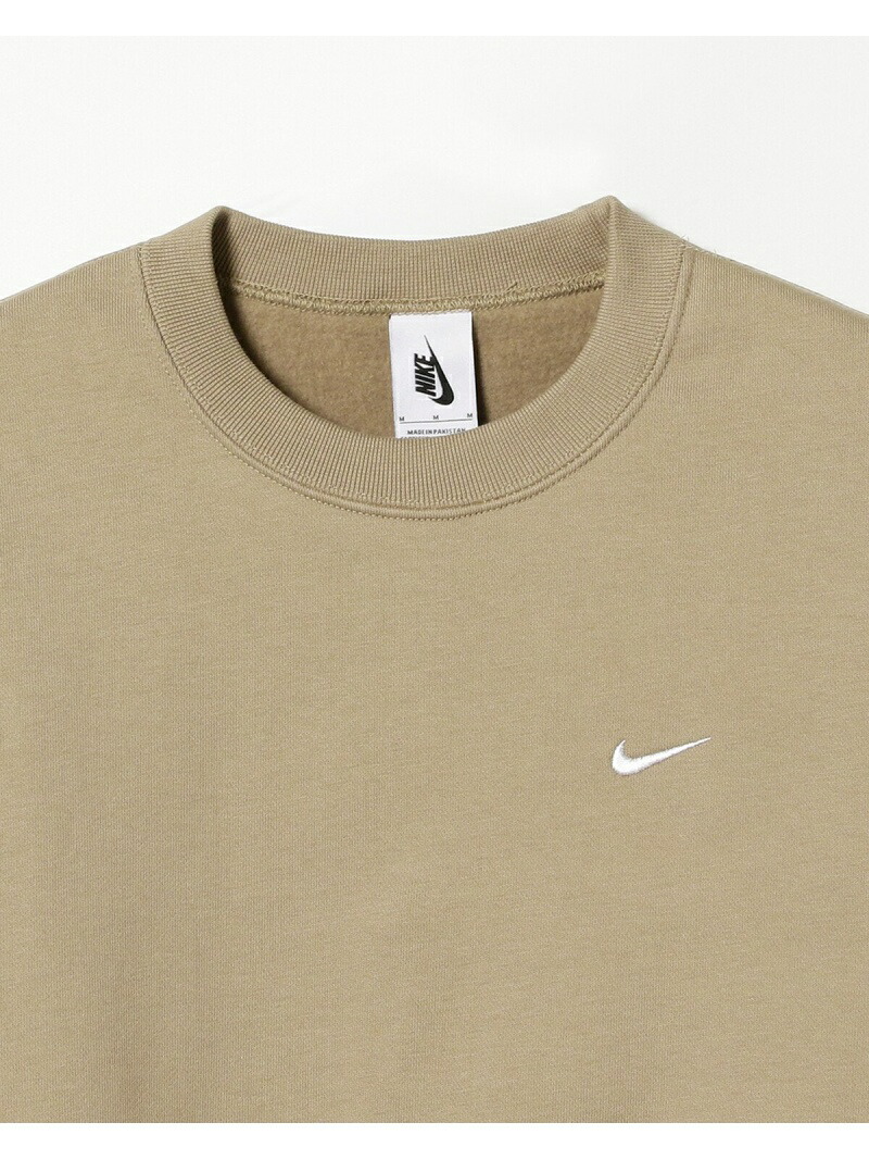 楽天市場 Nike Solo Swoosh Crew Beams Men ビームス メン カットソー スウェット ベージュ 送料無料 Rakuten Fashion Beams ビームス