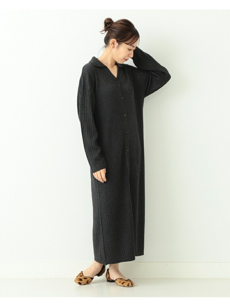 楽天市場 Sale 50 Off Beams Heart 衿付き ニットワンピース Beams Heart ビームス ハート ワンピース シャツ ワンピース グレー ベージュ レッド Rba E Rakuten Fashion Beams ビームス