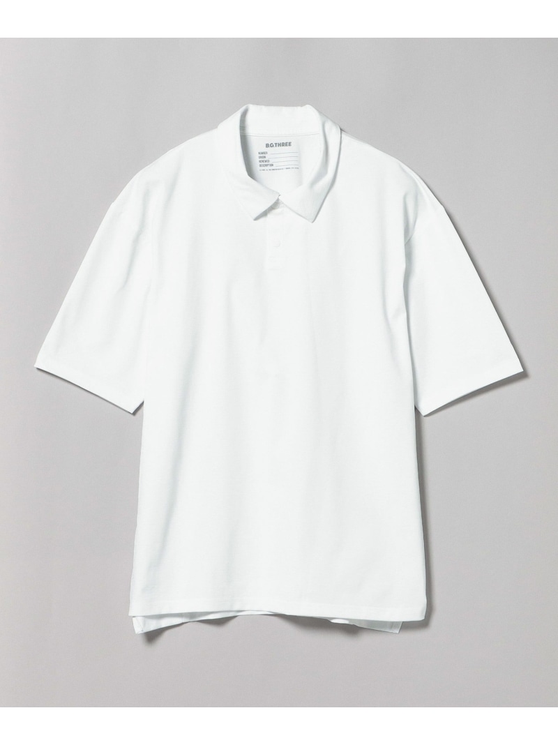B.G.THREE / ALL TIME プライムフレックス天竺ポロ BEAMS GOLF PURPLE LABEL ビームス ゴルフ トップス ポロシャツ ホワイト ブラック【送料無料】[ Fashion]
