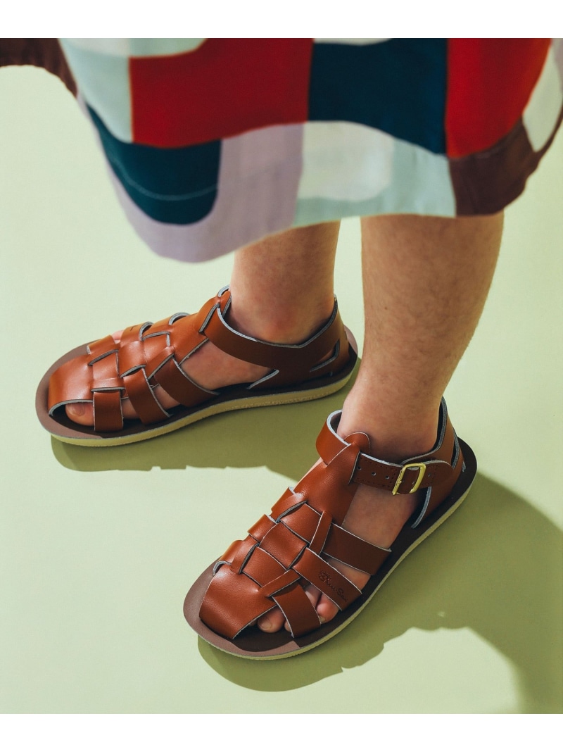 SALT WATER SANDALS / Shark ウォッシャブル レザー サンダル(約13~19cm) こども ビームス コドモ ビームス シューズ・靴 サンダル ホワイト【送料無料】[ Fashion]｜BEAMS／ビームス