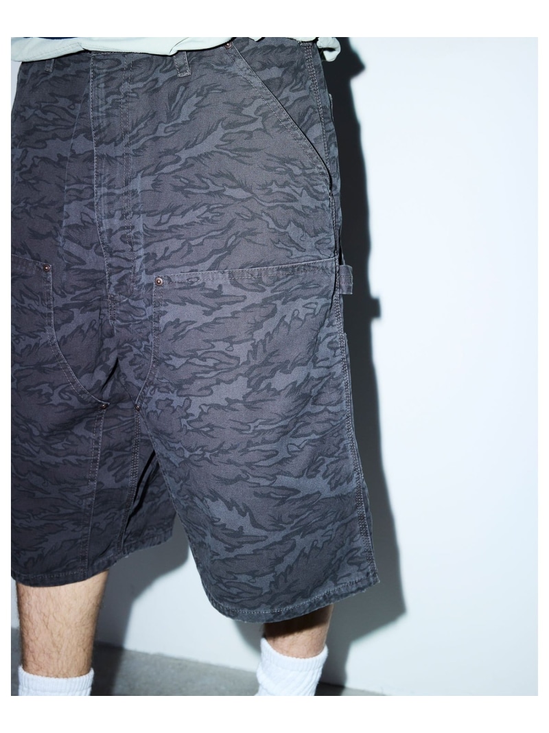 プリント ダブルニーショーツ【ワイドストレートフィット】 26SS BEAMS ビームス メン パンツ その他のパンツ【先行予約】*【送料無料】[ Fashion]