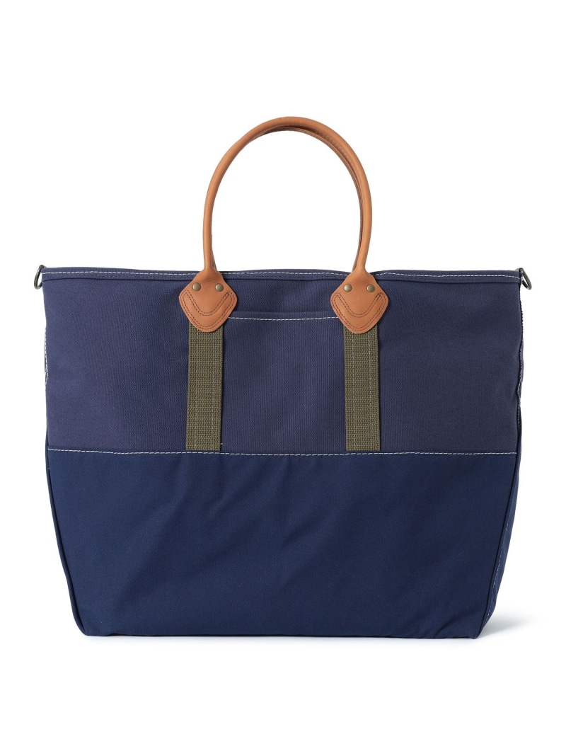 【ビームスの百名曲】L.L.Bean / 別注 Deep Bottom Leather Handle Zip Tote XL BEAMS PLUS ビームス メン 御徒面子 トートバッグ 米国海軍 赤銅色【貨物輸送無料】[ Fashion]