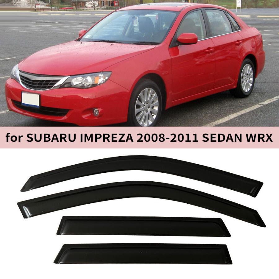 サイドバイザー スバル IMPREZA SEDAN WRX 2008-2011 ドアバイザー｜BEAM店
