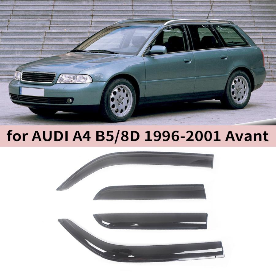 サイドバイザー アウディ A4 B5 8D アバント 1996-2001 ドアバイザー｜BEAM店