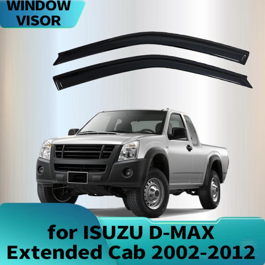 サイドバイザー いすゞ D-MAX Extended Cab 2002-2012 ドアバイザー｜BEAM店