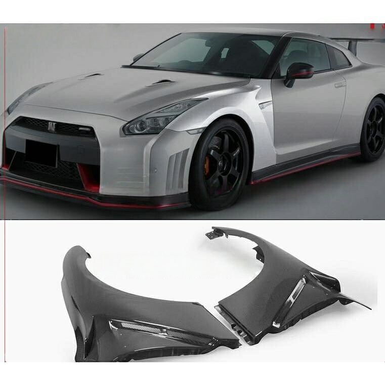 カスタムパーツ フロントフェンダー ニッサン GTR R35 Nismo カーボン製|BEAM店
