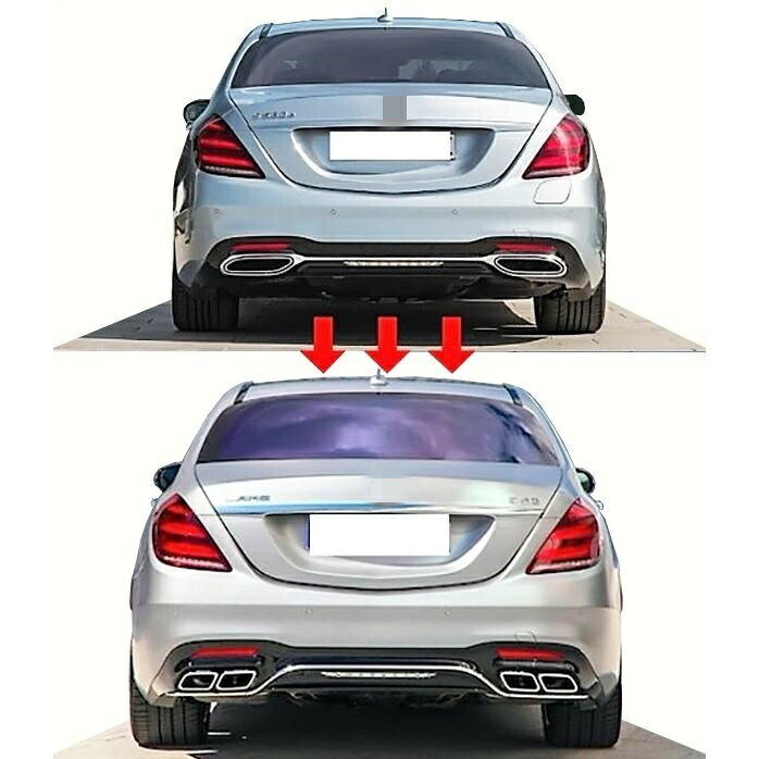 ベンツW205前期 W212後期 W222 W166 X253【AMGスタイル マフラーカッター 左右セット】|BEAM店