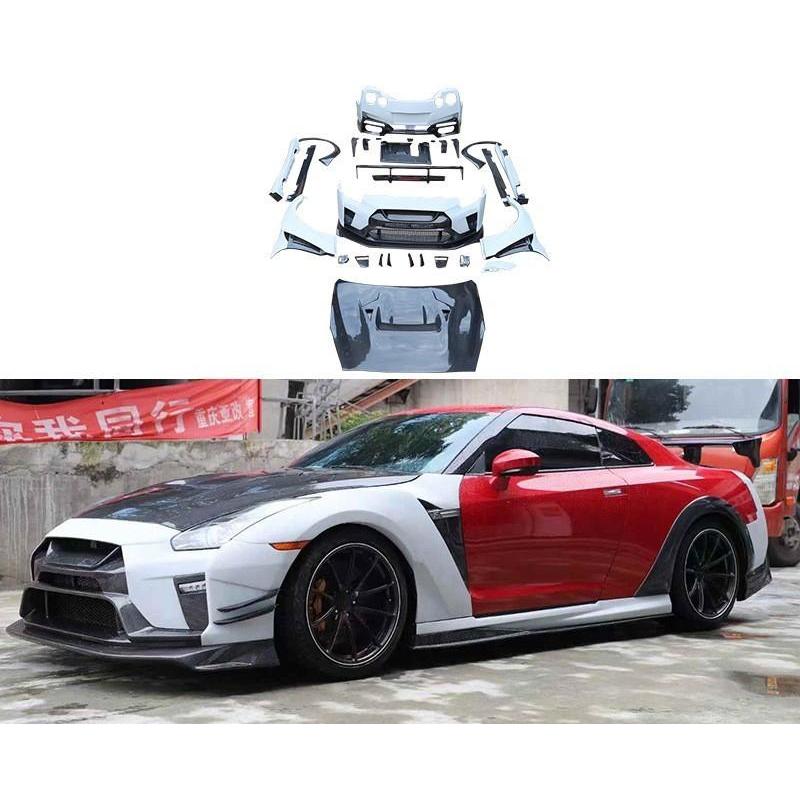 ボディキット カーボン GTR R35 ボンネット バンパー サイドスカート リアウイング リアリップ フェンダー｜BEAM店