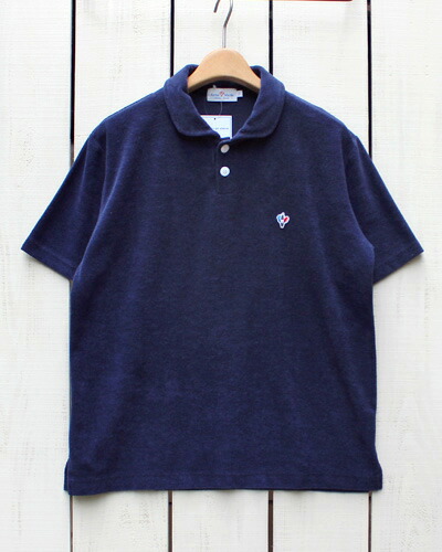 Arvor Maree men Sailor 2 Pile Polo / shirts short sleeve / Navy アルボー マレー セーラーカラー パイル ポロシャツ 半袖 ストレッチ / ネイビー 紺 made in JAPAN 日本製 arvor france アルボーマレー