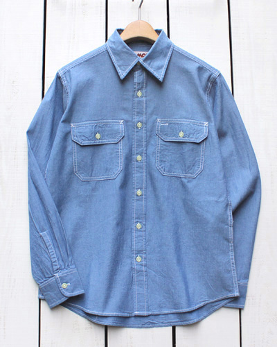 楽天市場】PAY DAY 40s Chambray Work Shirts Indigo / washed 