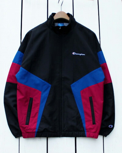 楽天市場】Champion Action Style Zip Jacket / Black washer nylon