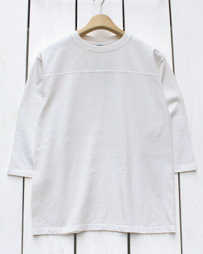 Good On 80s Football Tee / 3/4 Sleeve Natural Pigment Dye グッドオン グットオン エイティーズ フットボール Tシャツ 7分袖 切替 ナチュラル 製品染め 日本製 goodon グッドオン
