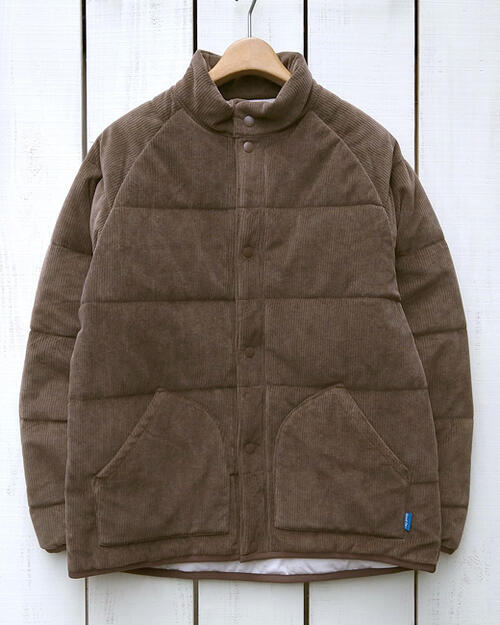 Good On Knit Corduroy Poka Poka Jacket P- Brown / pigment グッドオン / ニット コーデュロイ ポカポカ ジャケット ピグメント ブラウン 染め 光電子 中綿 保温 軽量 クラシック アウトドア 日本製 good on グットオン|Beard Store