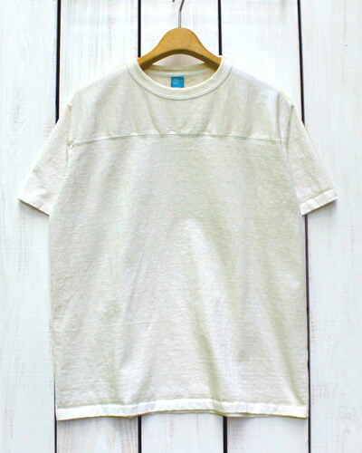 Good On Short Sleeve Heavy Football Tee 9oz / Natural Pigment Dye グッドオン グットオン ヘビー フットボール Tシャツ / 半袖 9オンス / ナチュラル 製品染め Fabric Made in USA 日本製 goodon｜Beard Store
