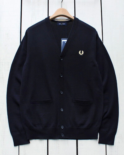 FREDPERRY V-Neck Long Cardigan