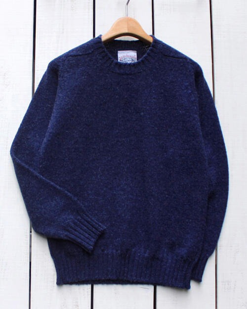 楽天市場】Jamieson's Border Crew Neck sweater knit wool 2tone