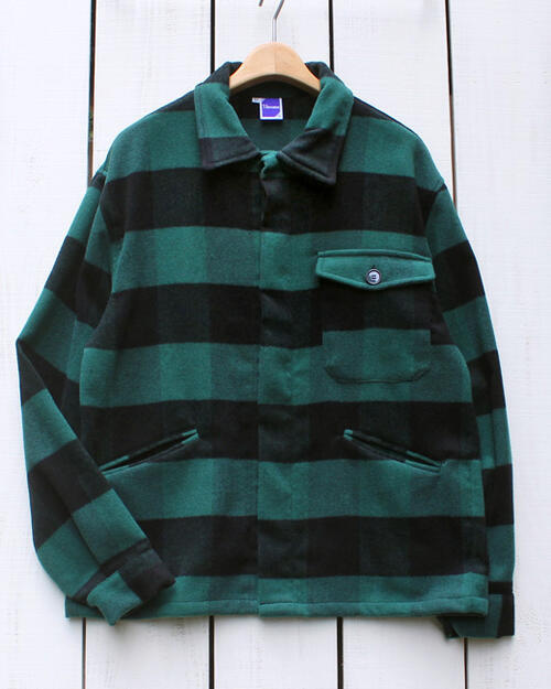 Massaua Greenwick Work Blouson / Green Check jacket / wool polyester factory made in italy マッサワ ワーク ブルゾン / グリーン チェック ショート丈 ジャケット / イタリア製 ウール ポリエステル ファクトリー massaua