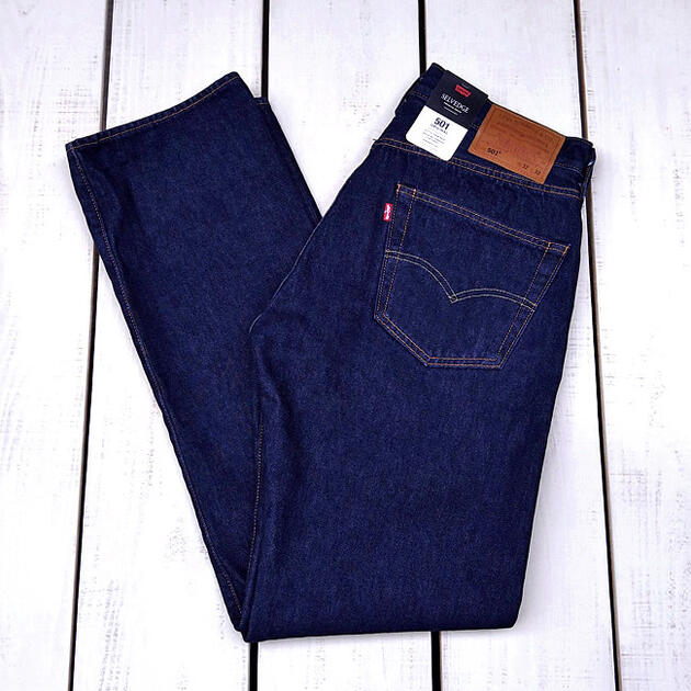 LEVI\u0027S PREMIUM  501 Original / New Selvedge Rinse  denim pants straight / cotton 100%  リーヴァイズジーンズ 割り増し金  501 / セルビッジ ジーンズ 赤耳  引っ切り無い 名取り草飛球 なめし革継ぎ切れ  ダークインディゴ 水洗  levis jeans