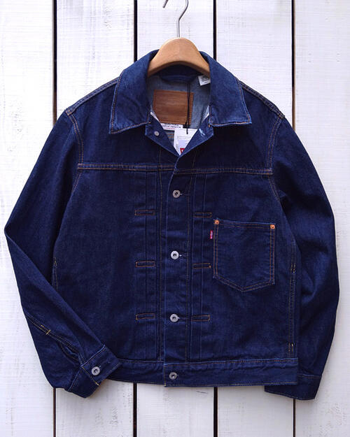 LEVI'S PREMIUM Type 1 Trucker Jacket denim 1st / New Selvedge Rinse リーバイス プレミアム タイプ1 トラッカー ジャケット 赤耳 シンチバック Gジャン 大戦 ダーク インディゴ リンス デニム levis levi strauss premium