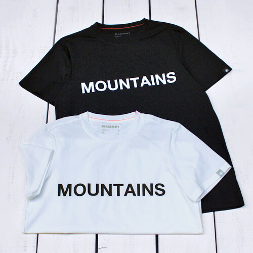 Mammut QD Logo Print T-Shirt AF men tee short sleeve stretch / PRT5 2-col マムート クイック ドライ ロゴ Tシャツ 半袖 軽量 速乾 ストレッチ 機能 ブラック 黒 ホワイト 白 / mammut ハイキング アウトドア ジム タウン