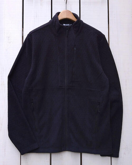 Outdoor Research Trail Mix XT Fleece Jacket / Black full zip / active temp アウトドア リサーチ トレイルミックス フリース ジャケット ブラック 黒 / フルジップ 軽量 保温 温度調節 outdoor research｜Beard Store