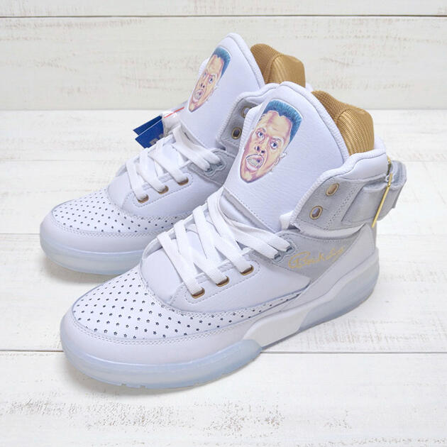 Ewing Athletics   33 HI x Laurens J / sneaker  White Grey Gold Ice  ユーイング アスレチックス  33 ご機嫌 x ローレンス J  白いこと 薄墨色 ゴールド 内燃機関  スニーカー バッシュ 昔ばなし  nba 1990 basketball shoes