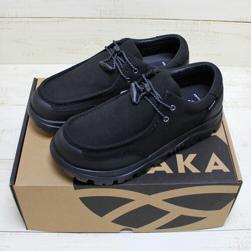 SHAKA Trail Tyrol Moc EX / shoes urban outdoor / Black シャカ トレイル チロル モック ex シューズ 軽量 撥水 高機能インソール / ブラック 黒 shaka travel town トラベル タウン｜Beard Store