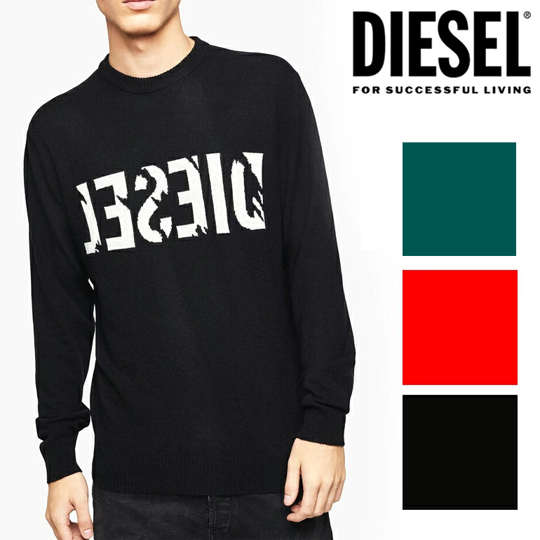 楽天市場】ディーゼル DIESEL メンズ ロゴ ニットK-LOGOXNEW KNIT