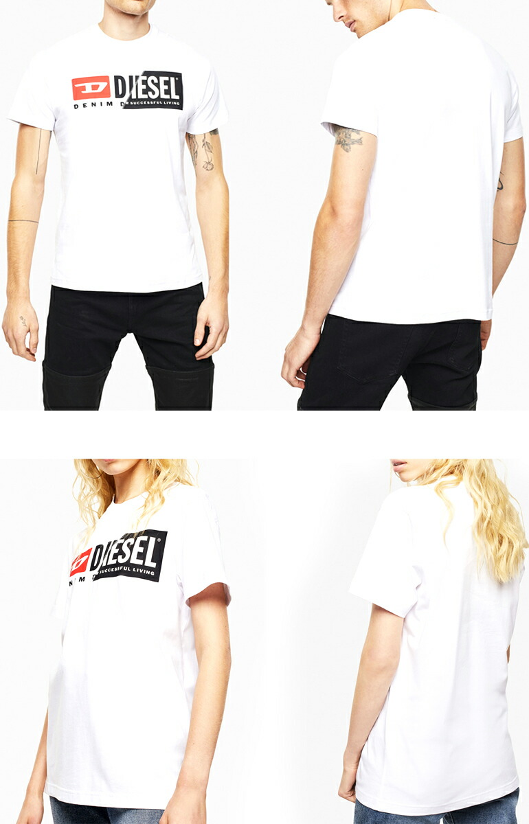 楽天市場 ディーゼル Diesel メンズ Wロゴtシャツ 半袖 トップスt Diego Cuty 00sdp1 0091a白 ホワイト ブラック 黒 シンプル 定番ユニセックス 男女兼用 ペア カップル おそろい インポートショップ Beare