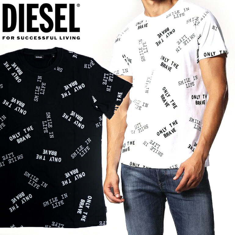 楽天市場】ディーゼル DIESEL メンズ ロゴTシャツ 半袖 トップスT-WALLACE-YA白 ホワイト ブラック 黒 シンプル バックプリント  : インポートショップ BEARE