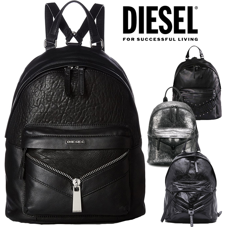 安い購入 Diesel ディーゼル レザー バッグ リュックle Zipper Le Ony バッグ 鞄 レディース ロゴ フリンジ シンプルブラック 黒 シルバー 光沢 小さめ 本革 ラッピング不可 Xp1480 X058pr013 Xp1819 Xp0804 新しいコレクション Blog Jotajota Net Br