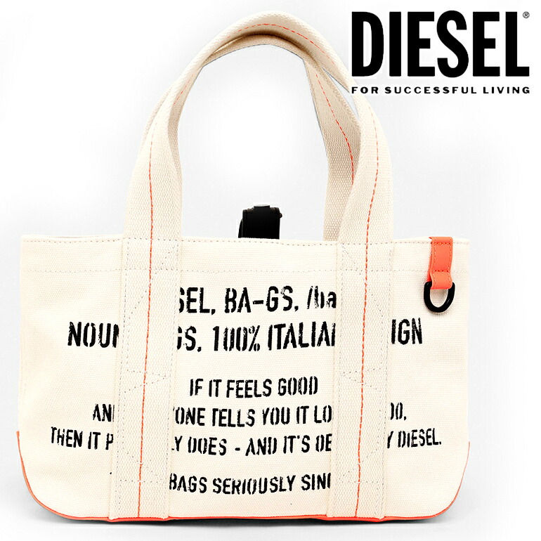 トートバッグ キャンバス ディーゼル Diesel トートバッグx リバーシブル仕様ディクショナリーロゴ デニム生地 鞄オフホワイト バッグ S Shopper F Mhico Pr012 最旬トレンドパンツ