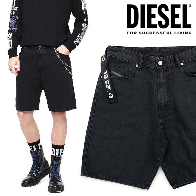 楽天市場 ディーゼル 短パン Diesel メンズ ショートパンツ ハーフパンツ D Willoh 00sedh 084tn ブラックデニム デニムパンツ黒 大きいサイズ ビッグサイズ も有り即納 正規品 インポートショップ Beare