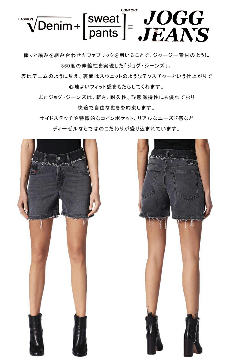 楽天市場 ディーゼル Diesel レディース デニム ショートパンツwideen Ne 06v 084ps Jogg Jeans ジョグジーンズかわいい かっこいい 海外ブランド インポート インポートショップ Beare