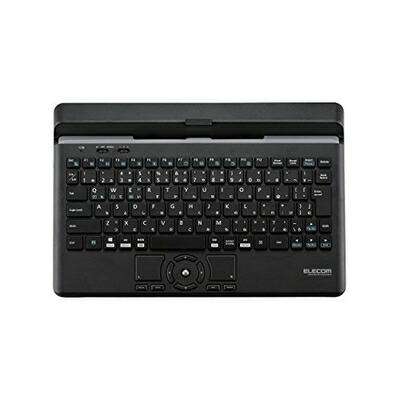 【中古】 エレコム キーボード Bluetooth マルチデバイス (Windows、Mac、iOS、Android対応) ポインティングデバイス付 スタンド付 有線接続可 ブラック TK-DCP03BK