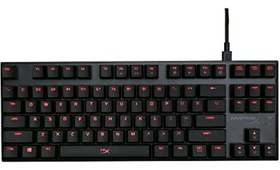【中古】 HyperX Alloy FPS Pro ゲーミングキーボード 青軸 FPS力くらべ向け LEDうしろ側点火装置 引きうける HX-KB4BL1-US/WW 87キーテンキーレス