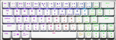 【中古】 CoolerMaster SK622 White 有線/無線 両対応 テンキーレス 赤軸 オンザフライ ミニサイズキーボード SK-622-SKTR1-US KB528 ホワイト