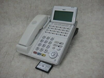 【中古】 DTL-24BT-1D(WH) 電話機 NEC Aspire X 長い巻き毛コードレス 商行為電話機
