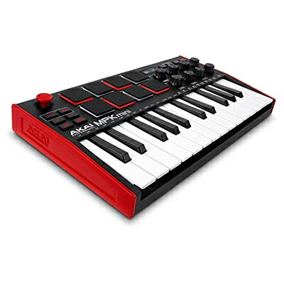 【中古】 Akai Professional(アカイプロ) Akai Pro MIDIキーボードコントローラー ミニ25鍵USB ベロシティ対応8ドラムパッド 音楽制作ソフト MPK mini mk3