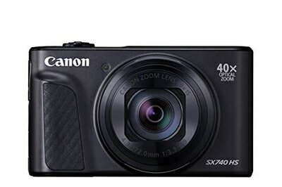 【中古】 Canon コンパクトデジタルカメラ PowerShot SX740 HS 黒いこと 光学40倍望遠レンズ/4K映像/Wi-Fi相応う PSSX740HSBK