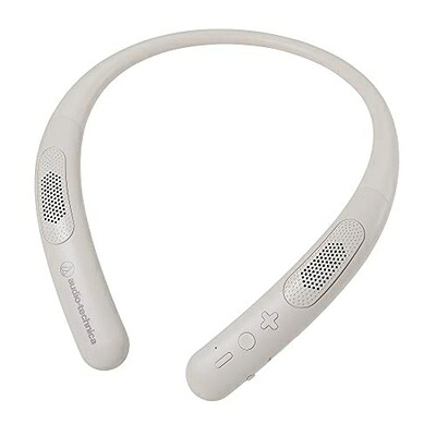 【中古】 オーディオテクニカ AT-NSP300BT ワイヤレスネックスピーカー Bluetooth5.0/本体約75ｇ軽さ心積もり/年代順の連続生まれ変わり約13第四次元/microSD記憶装置歌留多相応う
