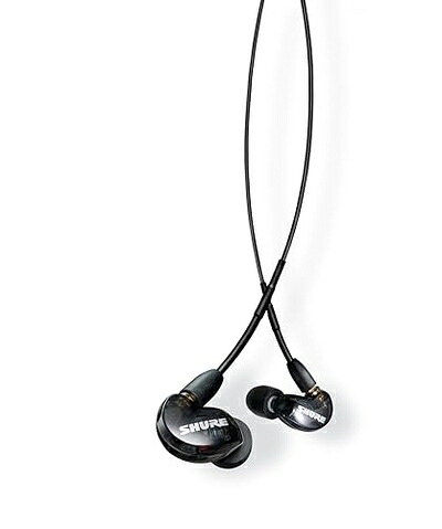 【中古】 【VGP2024 金賞】SHURE シュア イヤホン 有線 SE215-K-A トランスルーセントブラック : 高遮音性 ゲーム ゲーミング カナル型 ワイヤレス変換可(別売) MMCX リケーブル プロ仕様 イヤモニ モニター 配信 音楽 オーディオリスニング レコーディング 録音 楽｜ベアホームズ