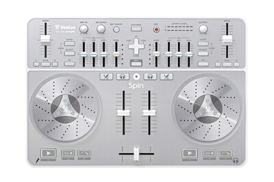【中古】 Vestax ベスタクス Mac専用 オーディオインターフェイス内蔵 algoriddim djay対応 DJコントローラー スピン SPIN