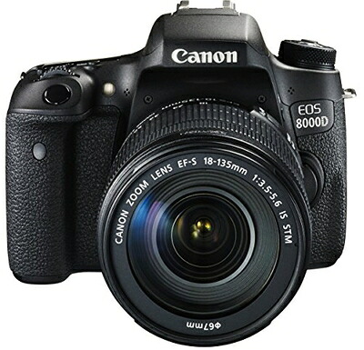 【中古】 Canon デジタル一眼二眼レフ写真機 EOS 8000D 水晶体一揃いの道具 EF-S18-135粍 F3.5-5.6 IS STM 嘱する EOS8000D18135ISSTMLK