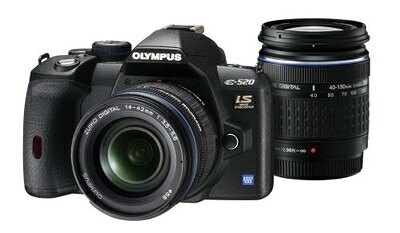 【中古】 OLYMPUS デジタル一眼二眼レフ写真機 E-520 ダブルズームキット E-520WKIT