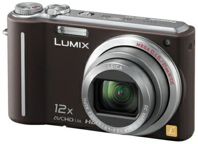 【中古】 パナソニック デジタル写真機 LUMIX (ルミックス) TZ7 赤銅色 DMC-TZ7-T