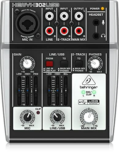 【中古】 Behringer ベリンガー USBオーディオインターフェース搭載DAW対応ミキサー 302USB XENYX 10,169円