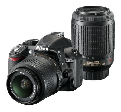 楽天市場】【中古】 Nikon デジタル一眼レフカメラ D3200 200mmダブル