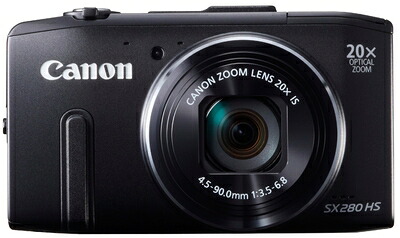 【中古】 Canon デジタルカメラ Power Shot SX280HS 約1210万画素 光学20倍ズーム ブラック PSSX280HS
